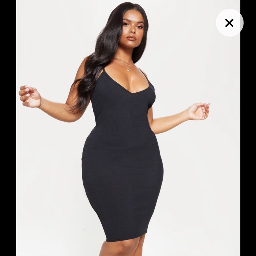 Black Ribbed Dress